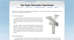 Desktop Screenshot of paperhelicopterexperiment.com